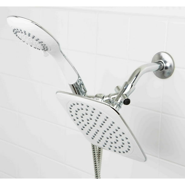 Chrome Sunbeam Refresh High Pressure Full Coverage 5 Function Fixed Shower Head Chrome Sunbeam Refresh High Pressure Full Coverage 5 Function Fixed Shower Head